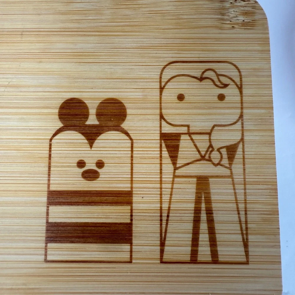 Disney 2 tier Bento Box Bamboo Lid Multi Character lunch storage container 100th